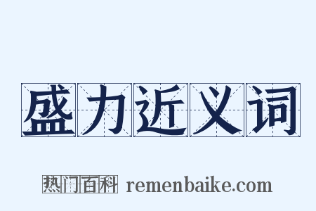 盛力近义词是什么意思的图片